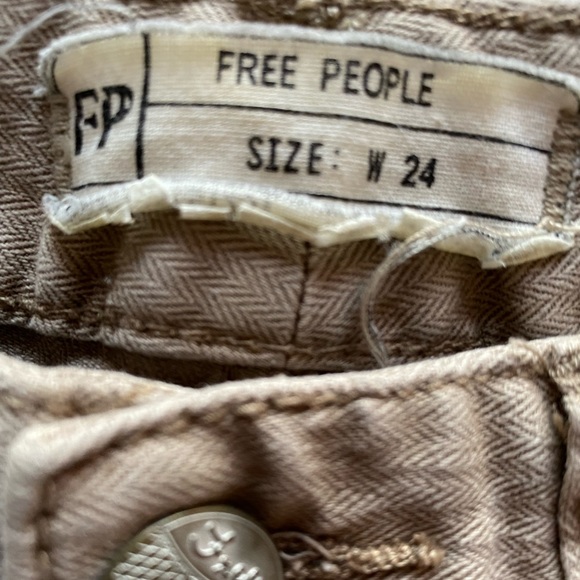 Free People Natural Colour Jeans W24 x L26” - Picture 5 of 6